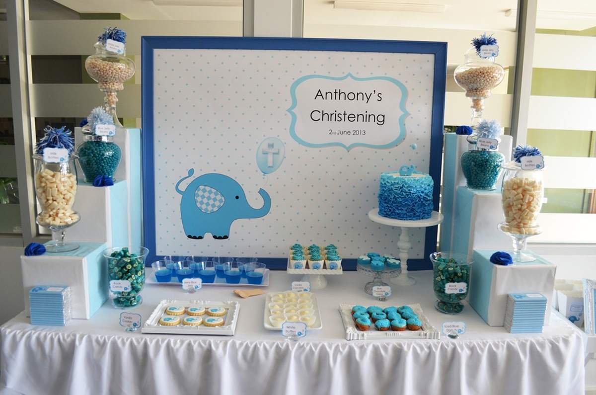  Blue Elephant Baptism - Anthony  - Elephant