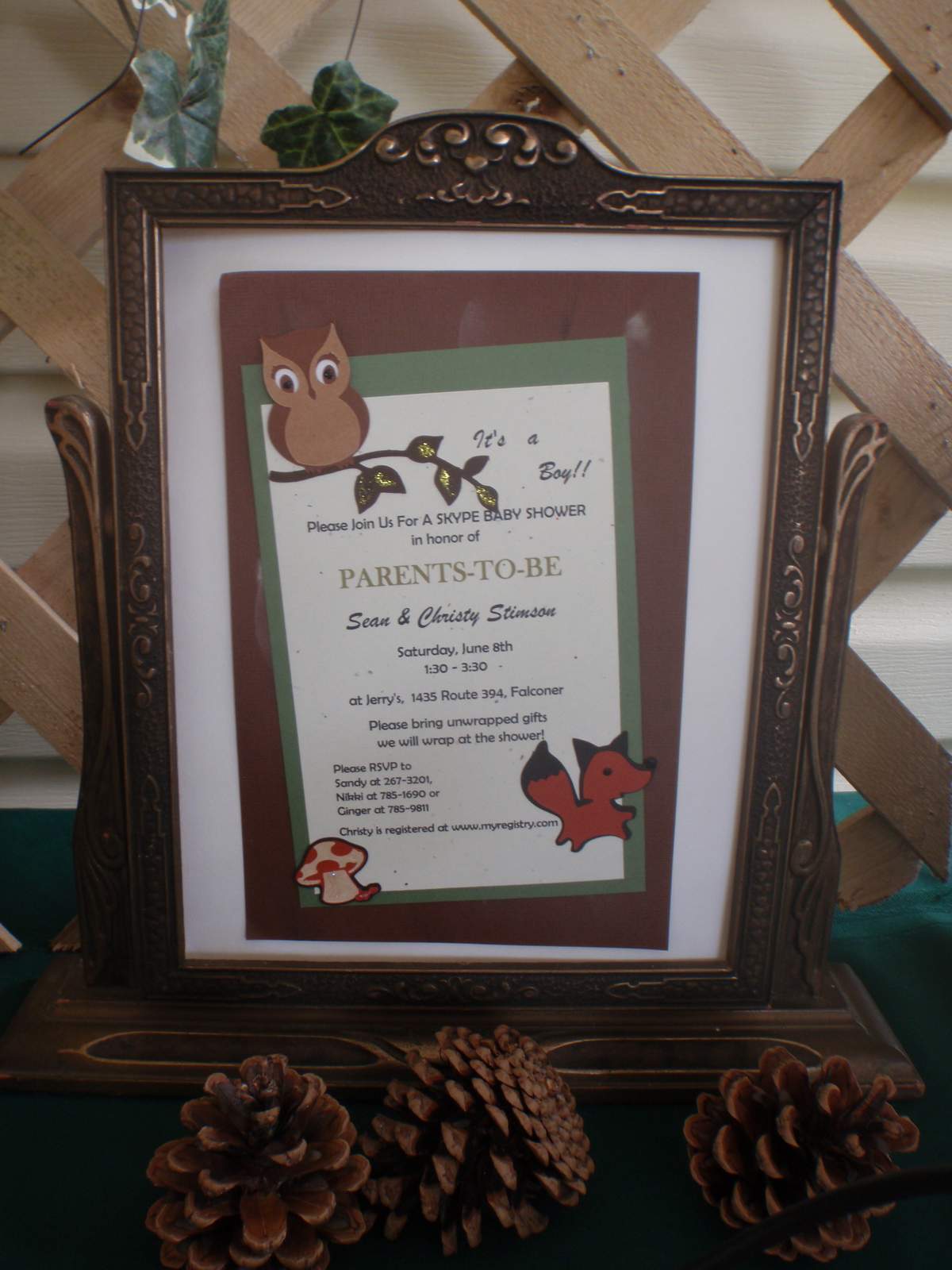 Shower for baby CY - Woodland Animals 
