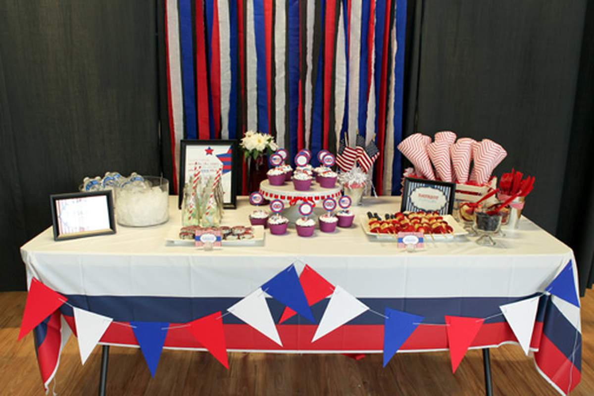 Red, White, and Blue Farewell Party Party Ideas Photo 1 of 23 Catch