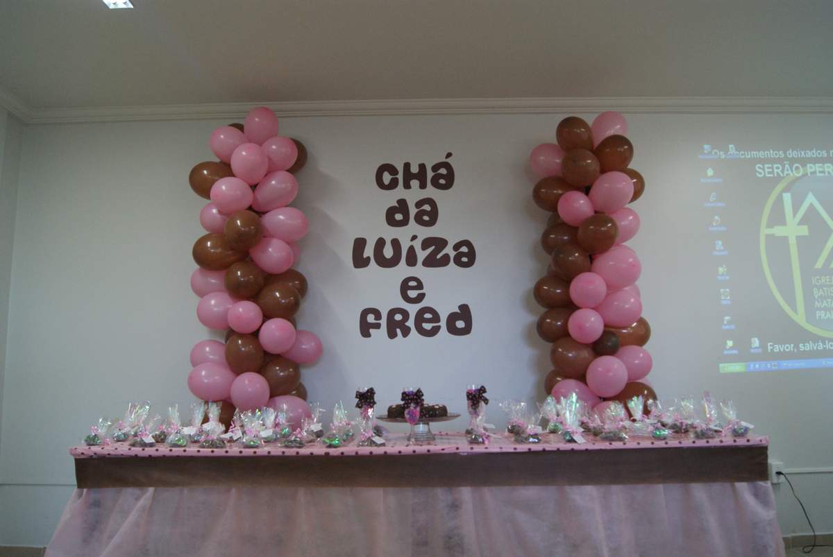 Luiza e Fred - Bridal Shower - Pink an Brown
