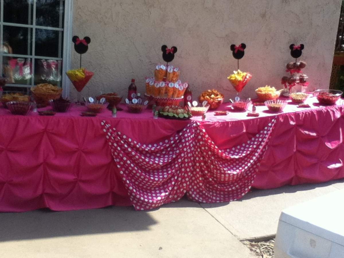 Leilani's 1st Birthday Party - Minnie Mouse Party 