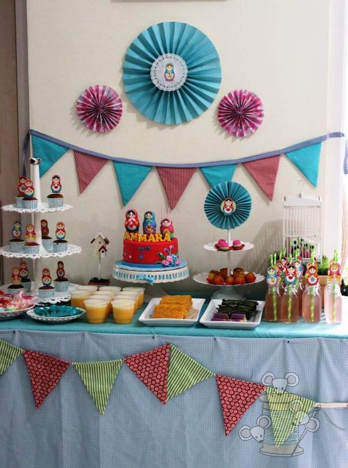 Ammara's 7th birthday - Matryoshka party