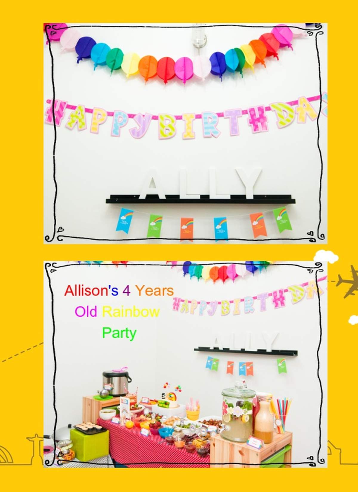 Allison's Rainbow Party - Rainbow colours
