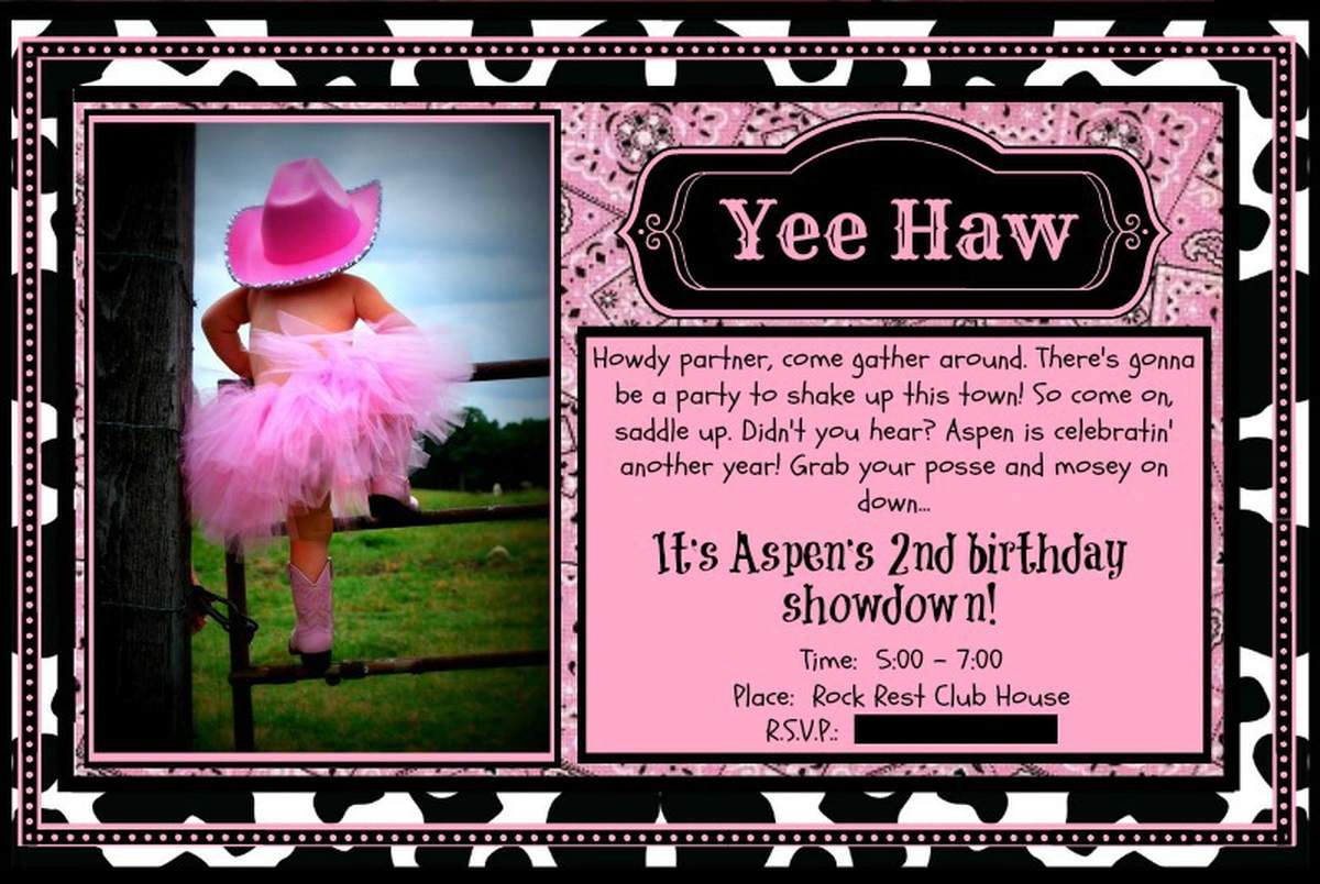 Aspen's 2nd Birthday - Cowgirl