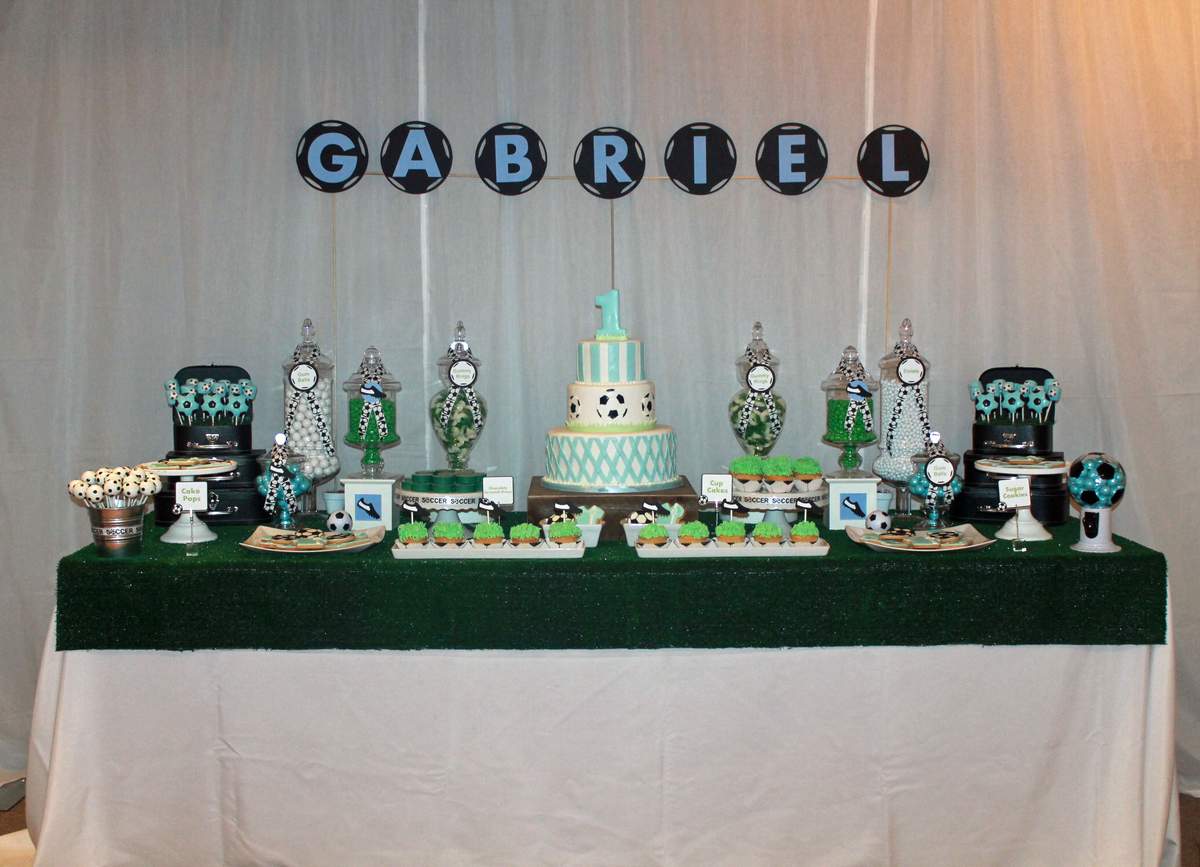 Soccer Themed 1st Birthday  - Soccer