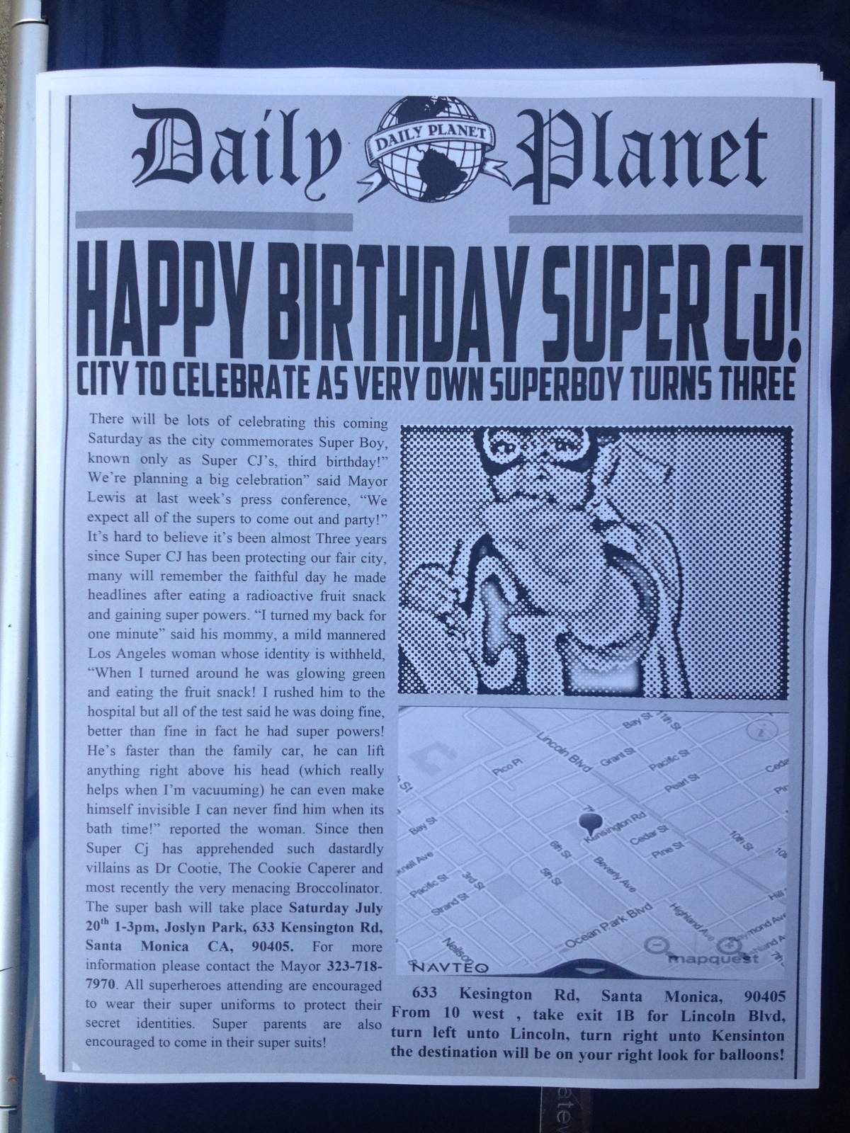Super CJS 3rd Birthday - Superhero