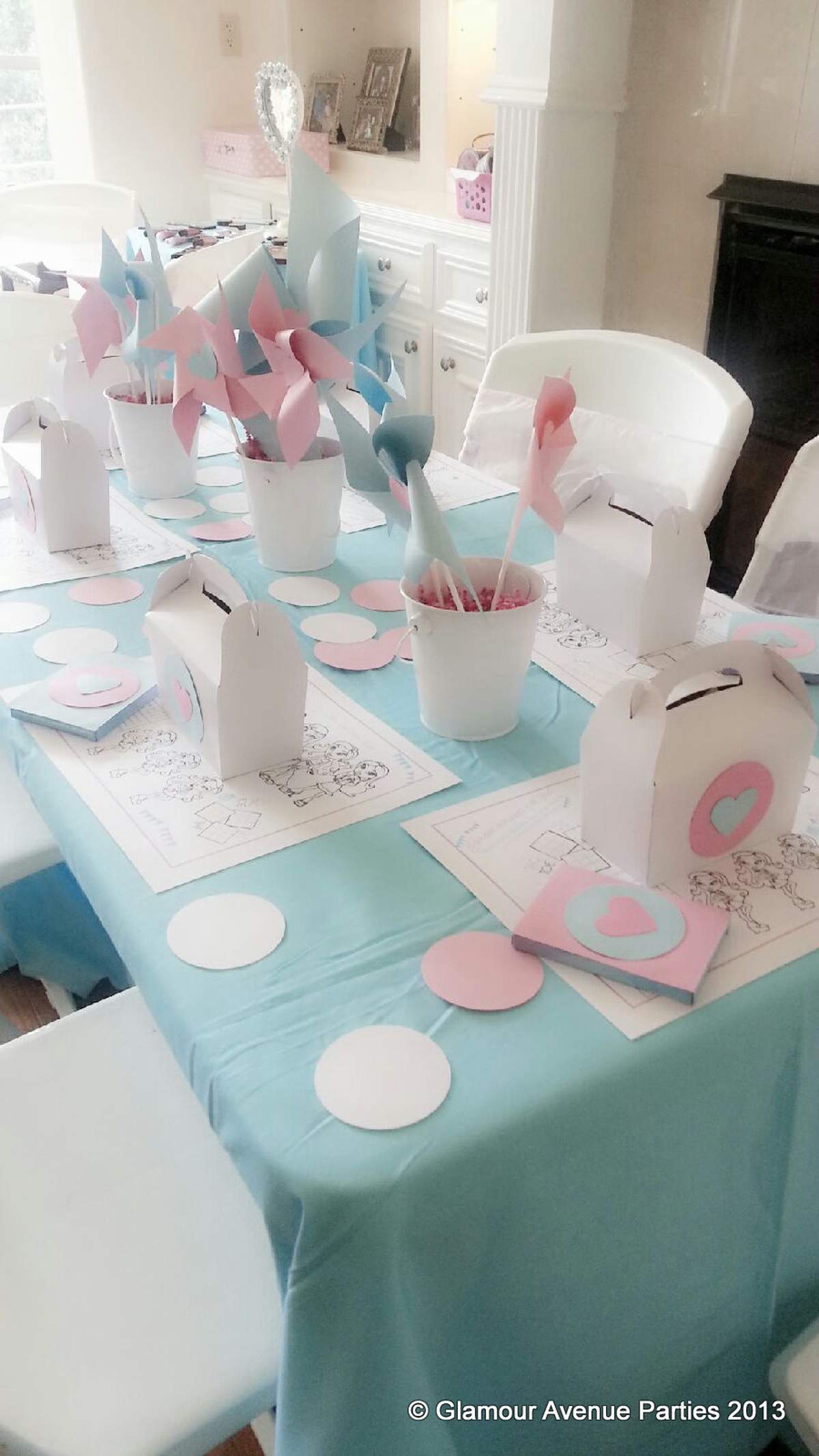 Glam Pinwheels and Hearts Playdate - Glam Play Date
