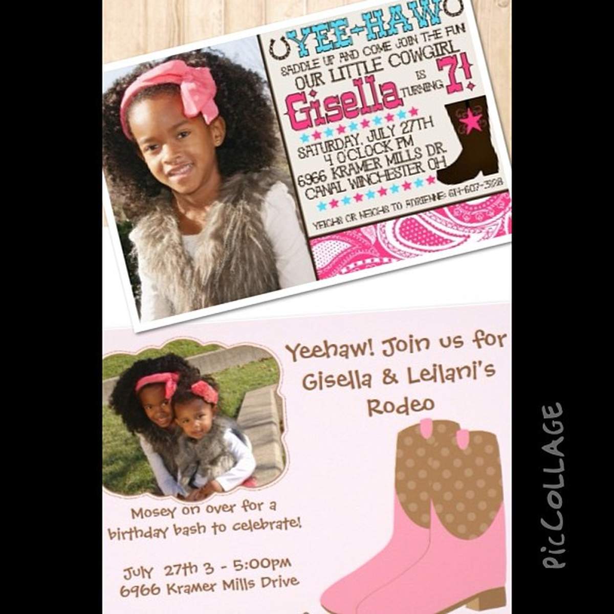 Gisella & Leilani's Cowgirl Rodeo party - Cowgirl