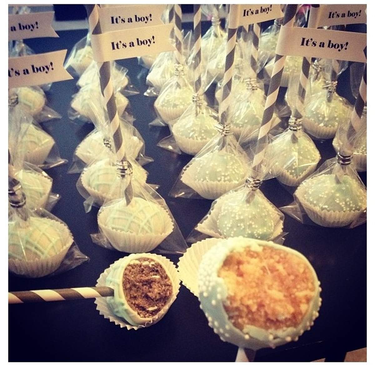It's a boy! Cake Pops - None