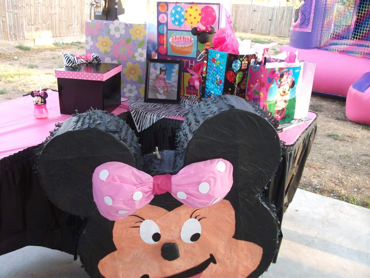 Julissa's Birthday - Minnie Mouse and Zebra Print