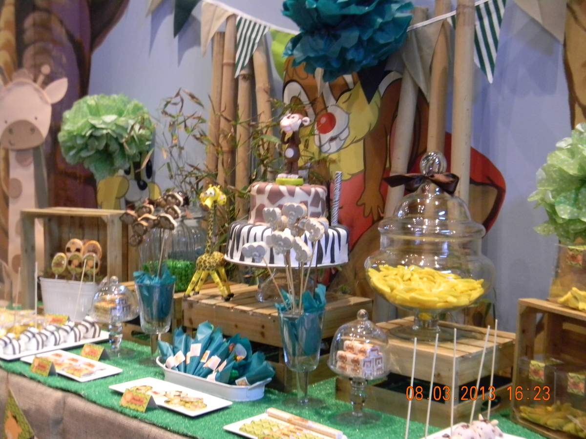 jungle animals Birthday Party Ideas | Photo 10 of 42 | Catch My Party