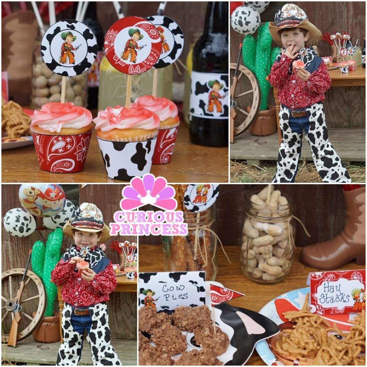 Cute Cowboy in red - Red vintage cowboy