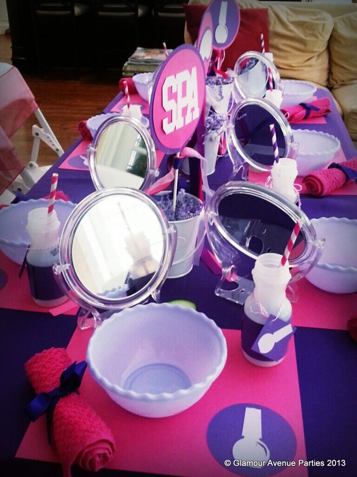 Pink and Purple Spa and Beauty Party - Spa Party