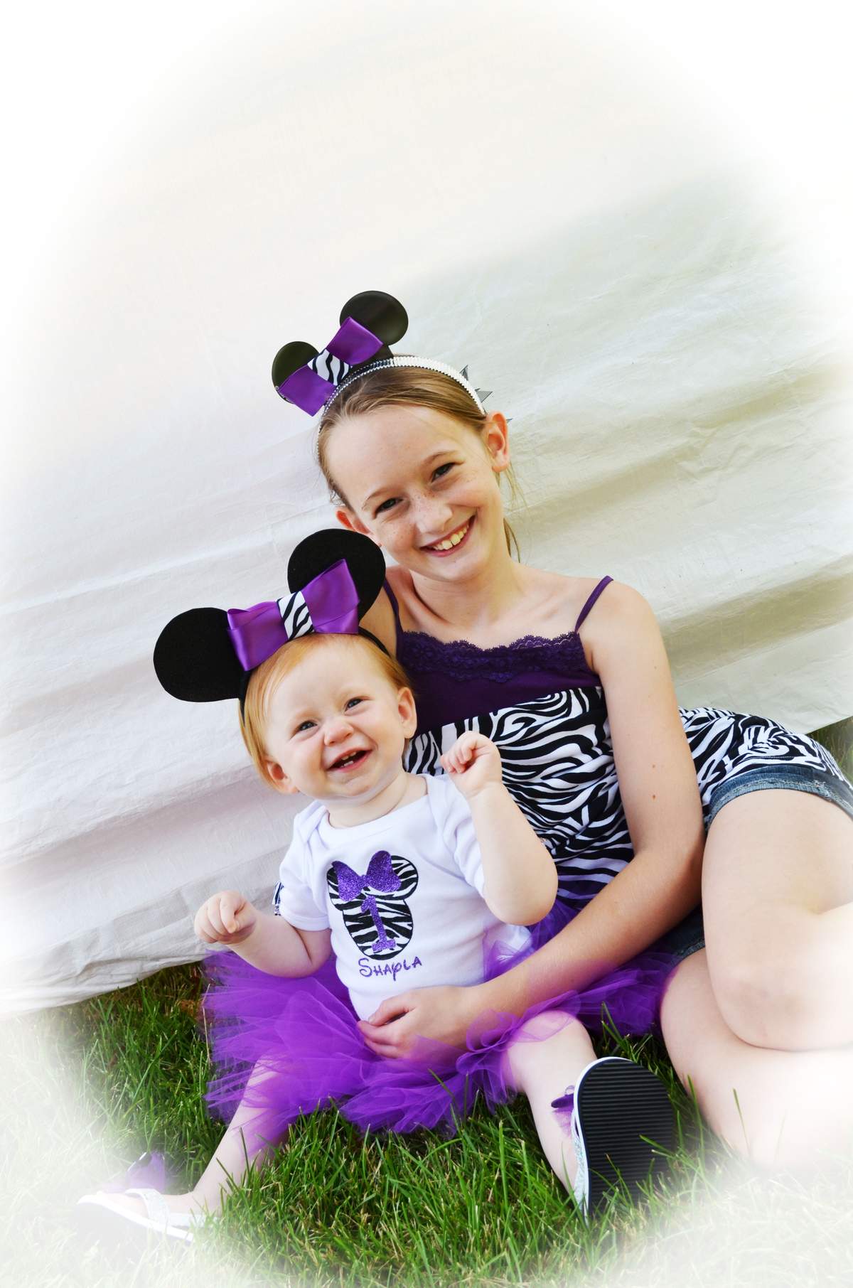 Shayla's First Birthday - Minnie Mouse and Zebra Print