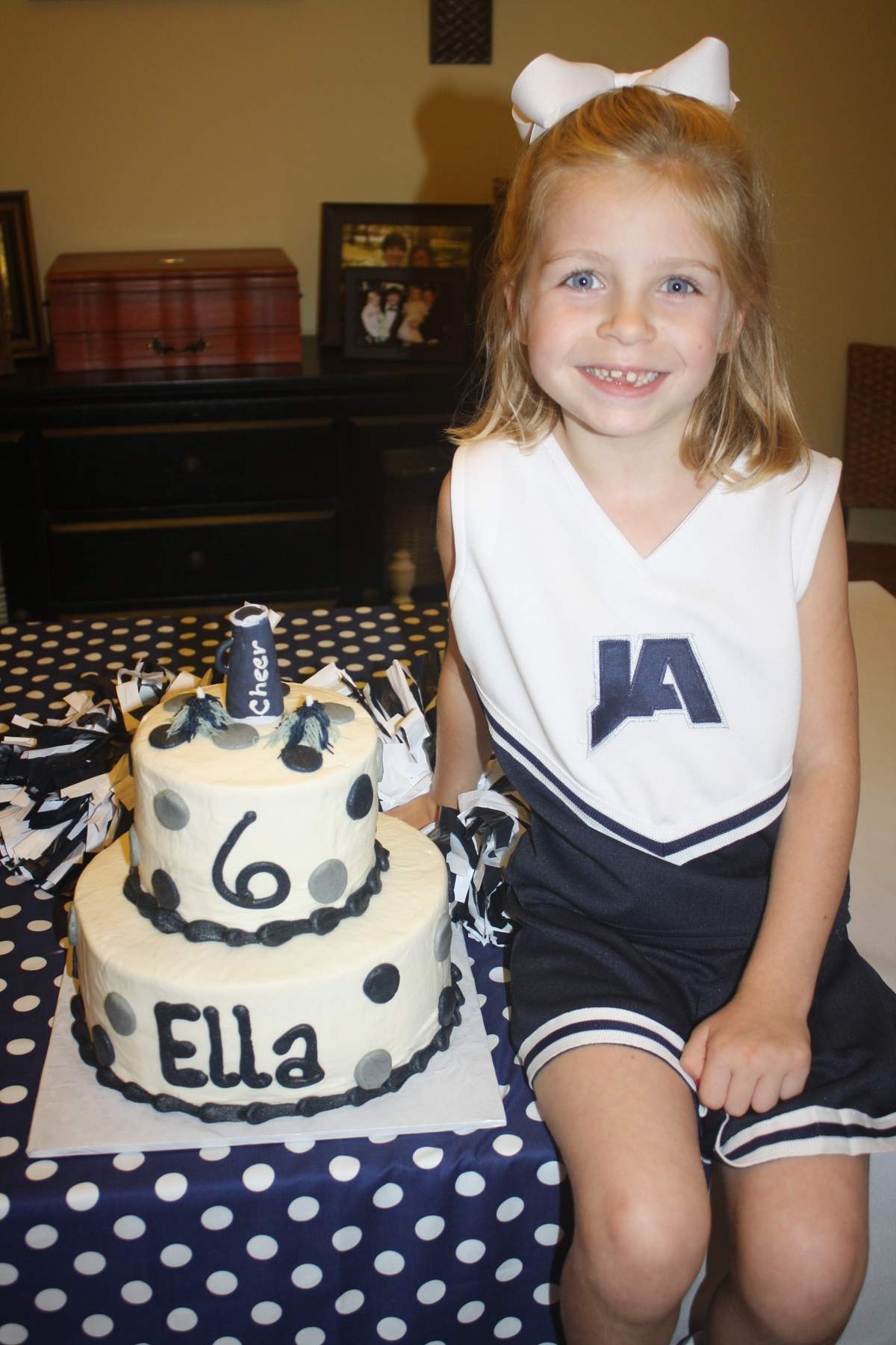 Ella's cheerleader 6th birthday party - None
