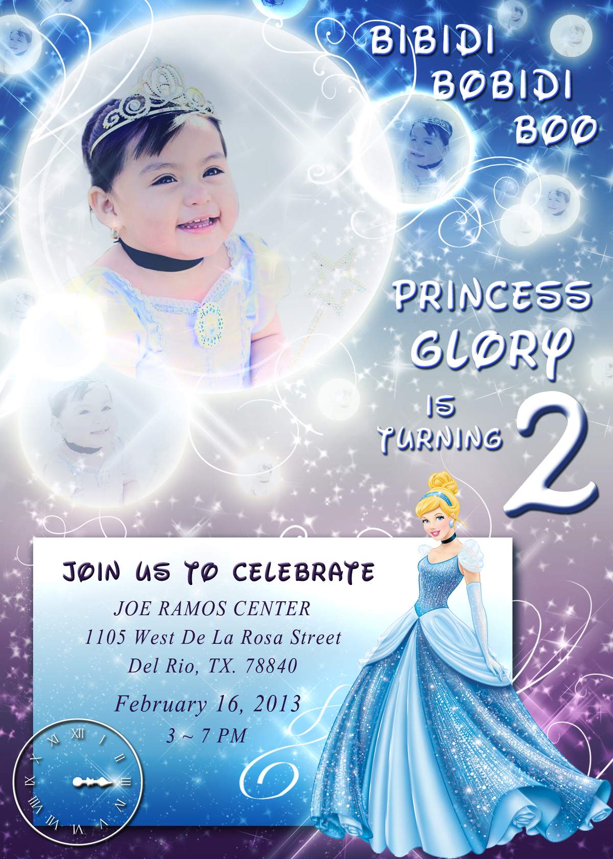 Glorys 2nd birthday party - Cinderella Princess