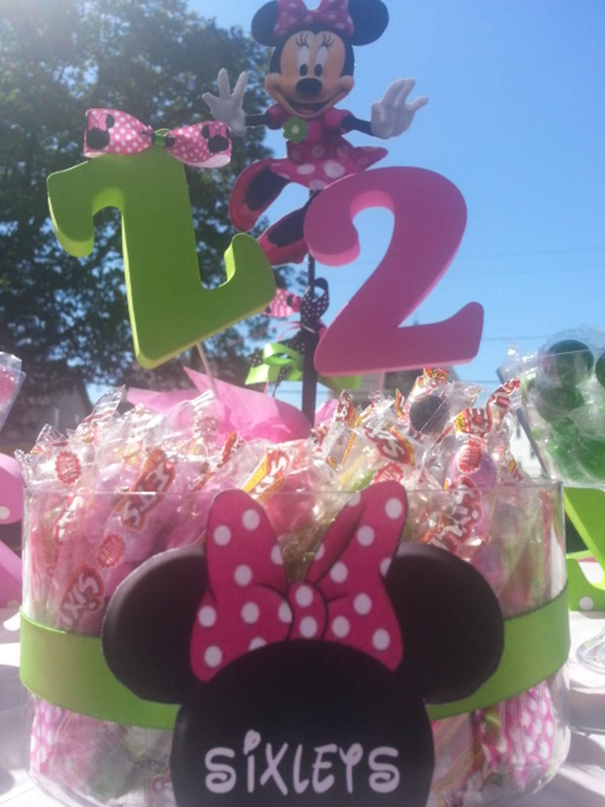 Za-Za's 2nd Birthday Candy Buffet - Minnie Mouse