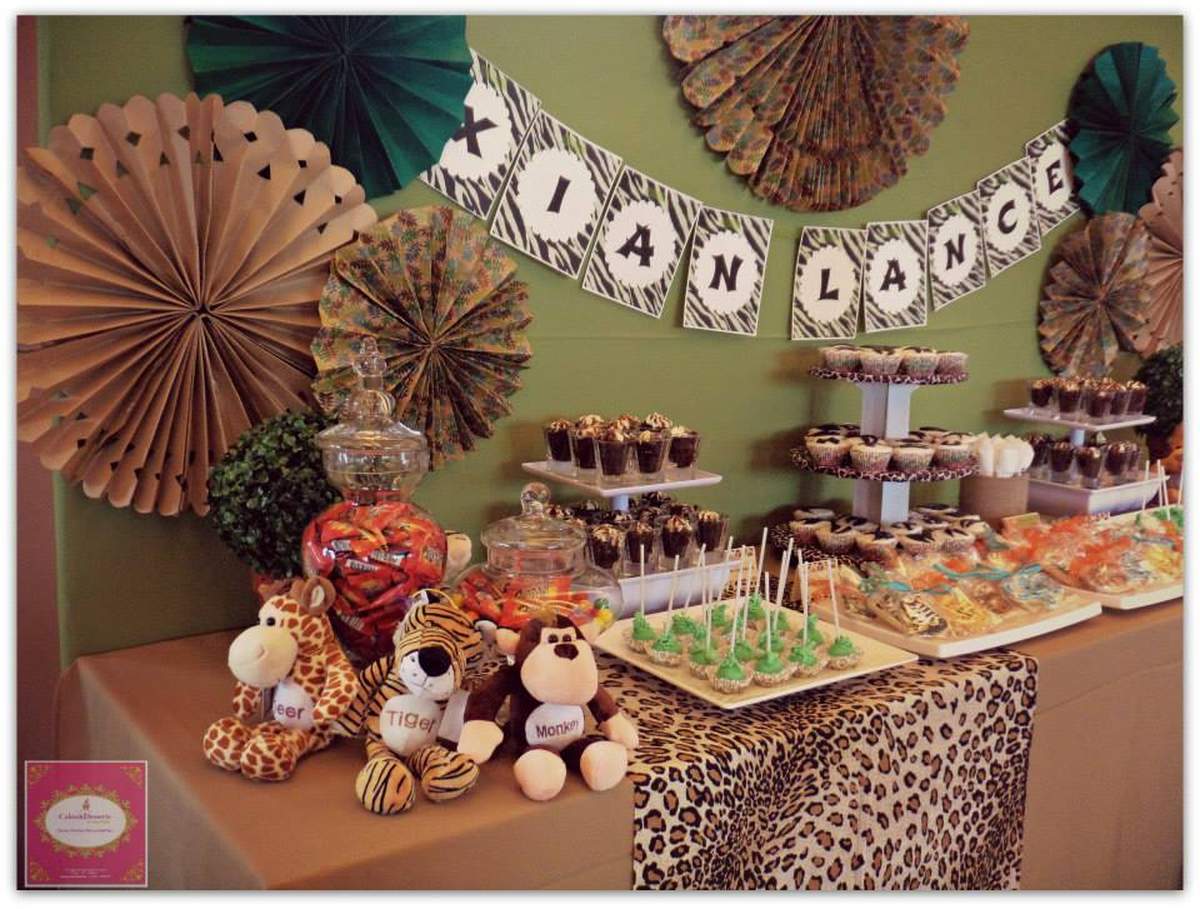 Jungle Safari Birthday Party Ideas Photo 2 of 14 Catch My Party