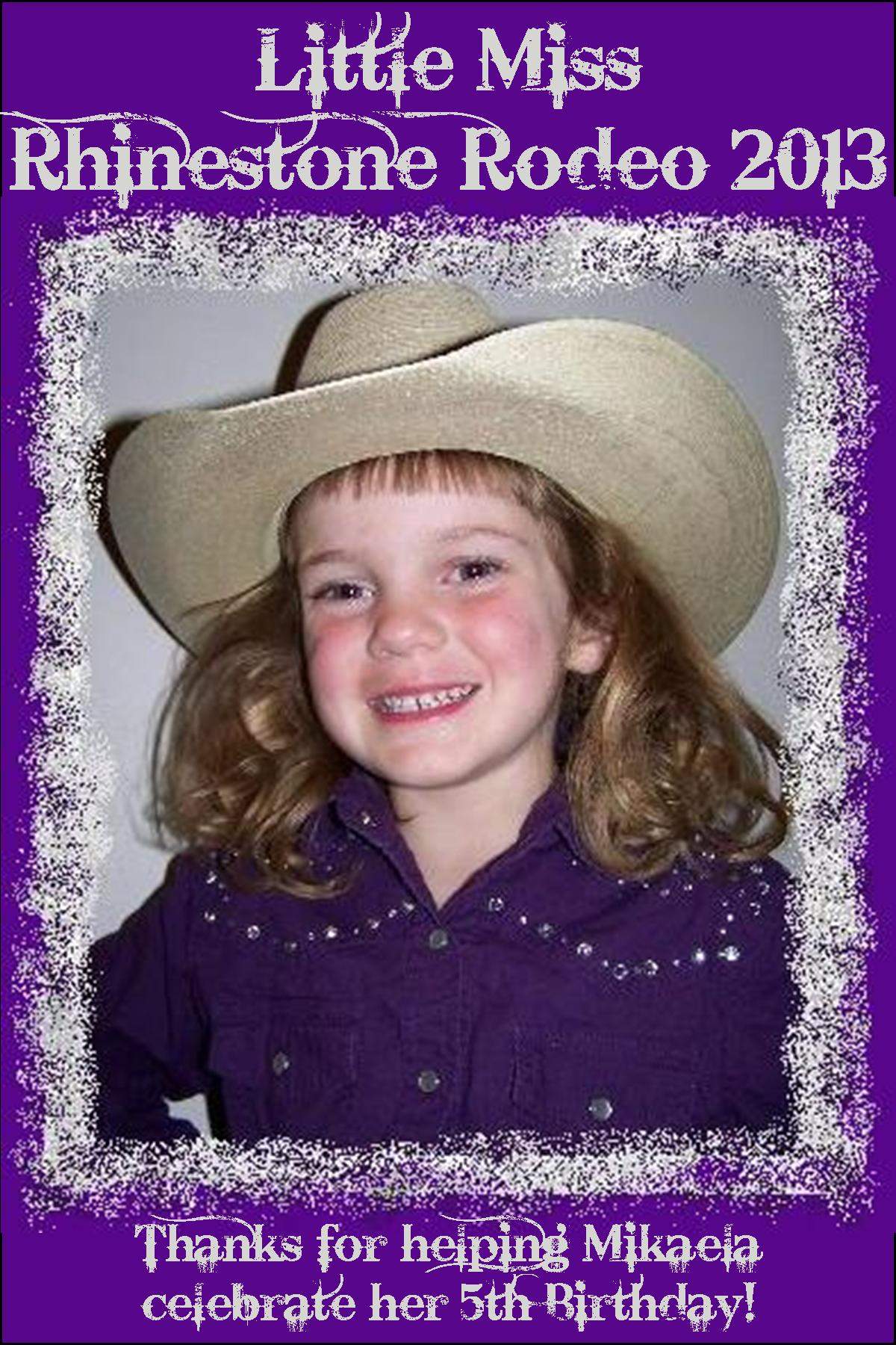 Mikaela's 5th B Day - Rhinestone Rodeo, cowgirl
