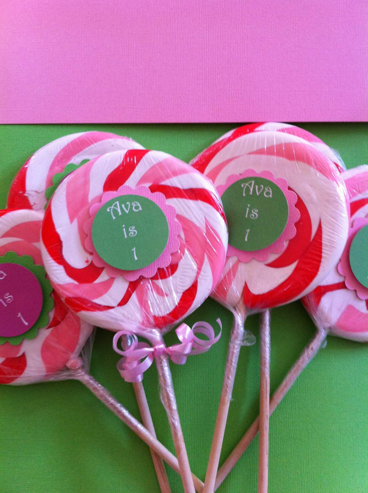 Ava's 1st Birthday/naming day - Pink and Green Owls