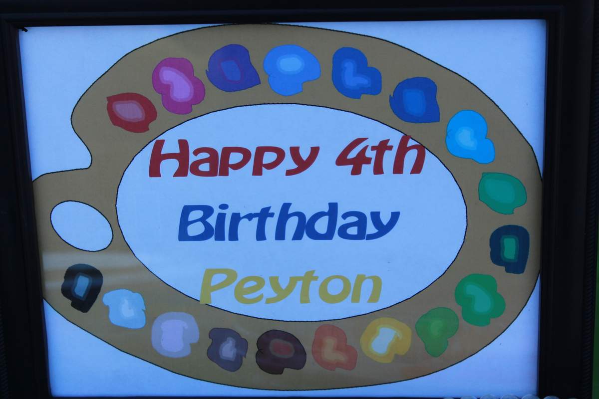 Peyton's 4th Birthday Art  Party -  Art Party