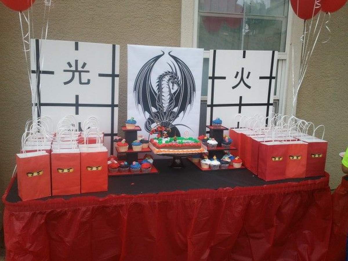 toby's 8th birthday - ninjago (kai)