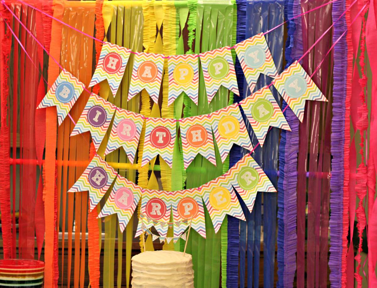 Rainbow Birthday Party - Rainbow Colors