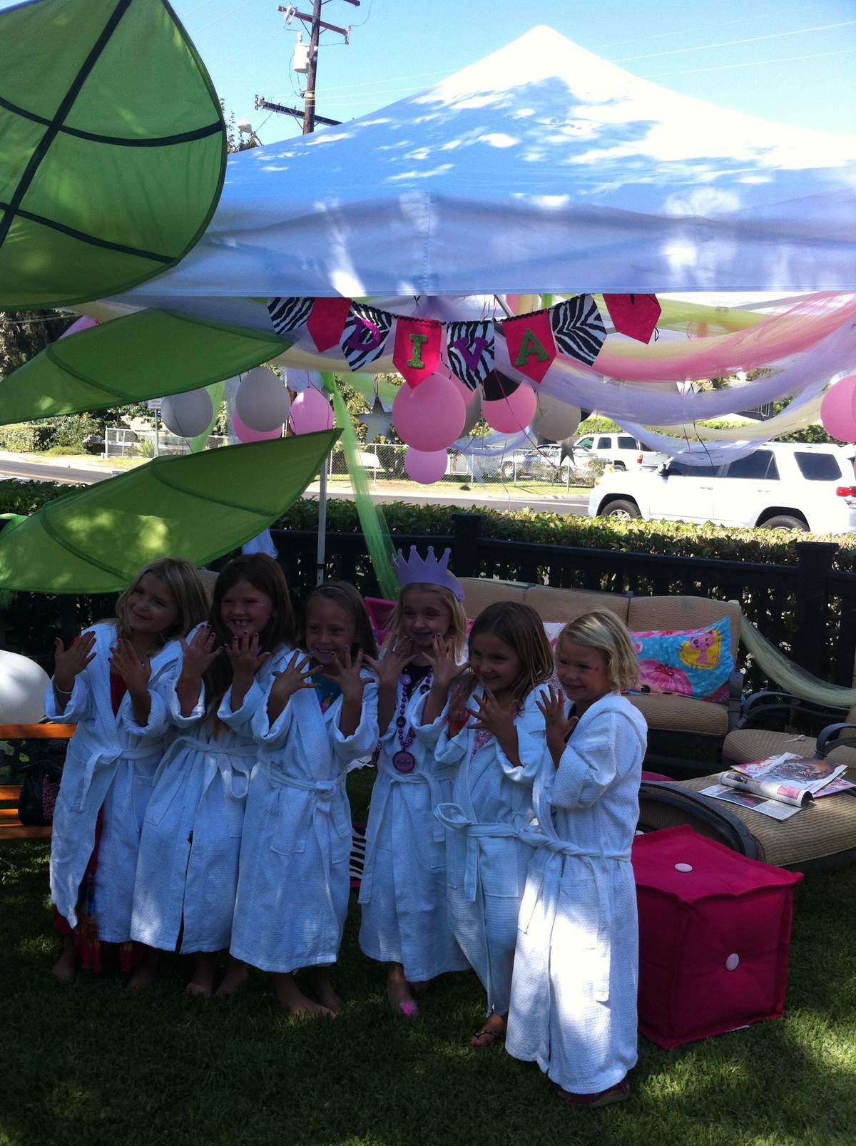 Spa diva girls birthday party - Spa diva