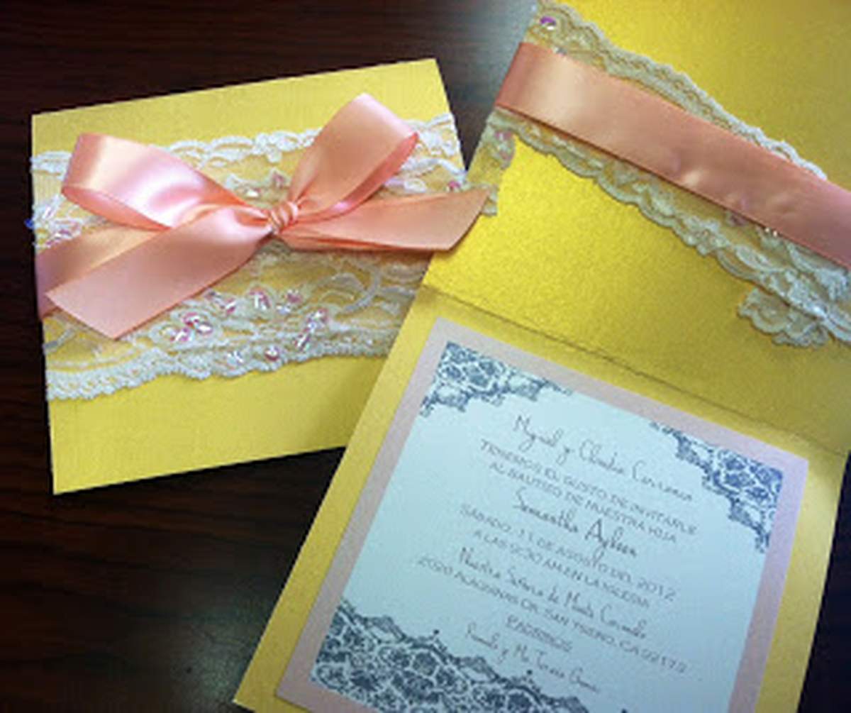 Samantha's Baptism - Peach & Gold
