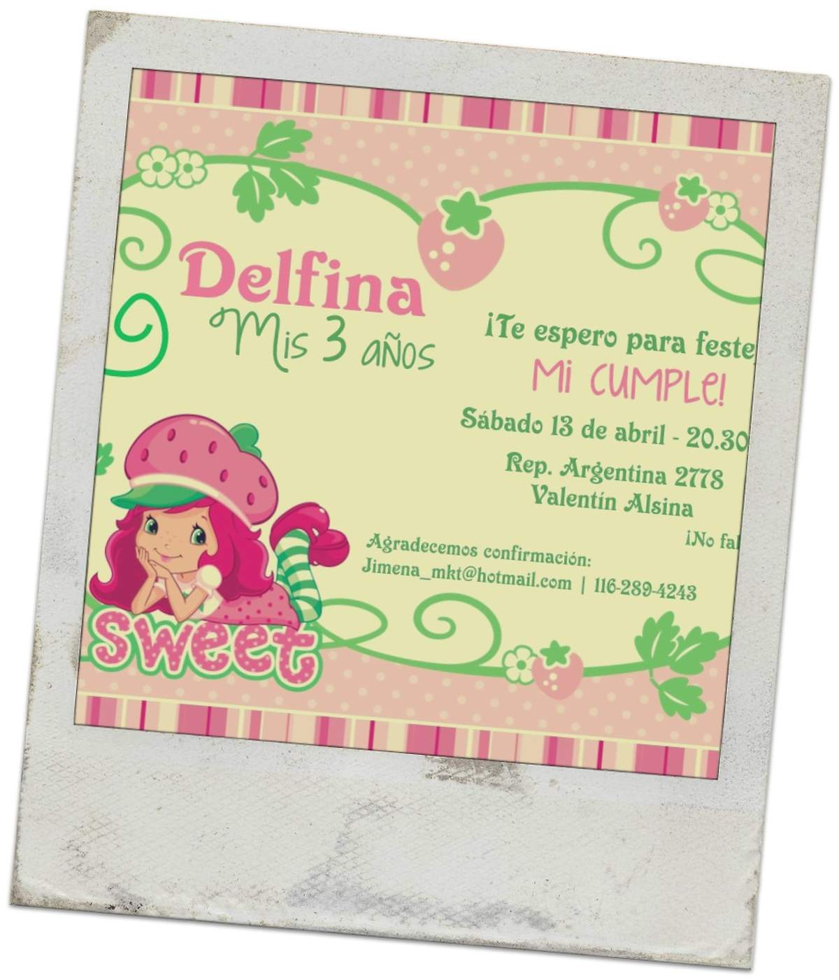 Cumple Delfi 3 - Strawberry Shortcake
