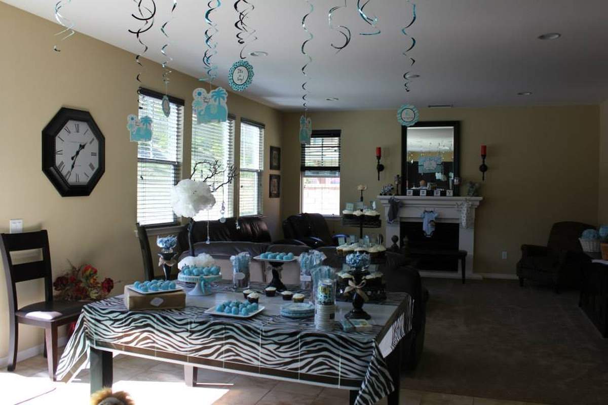 surprise baby shower - safari baby boy shower
