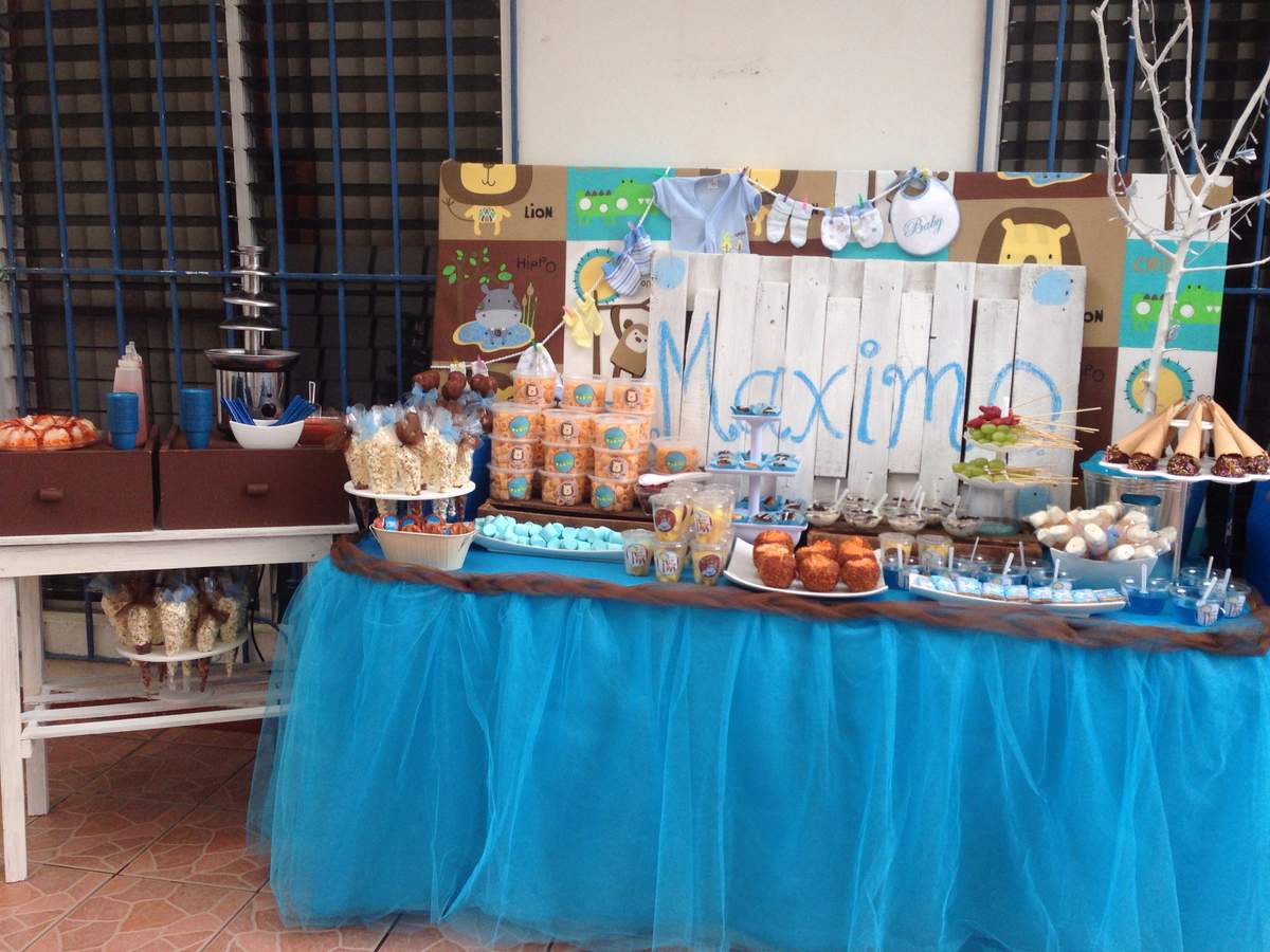 Welcome Maximo  - Animals baby shower 