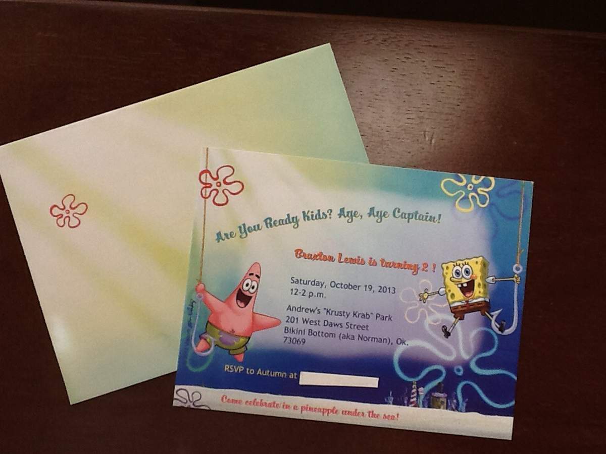 Braxton's 2nd Birthday - Spongebob Square Pants