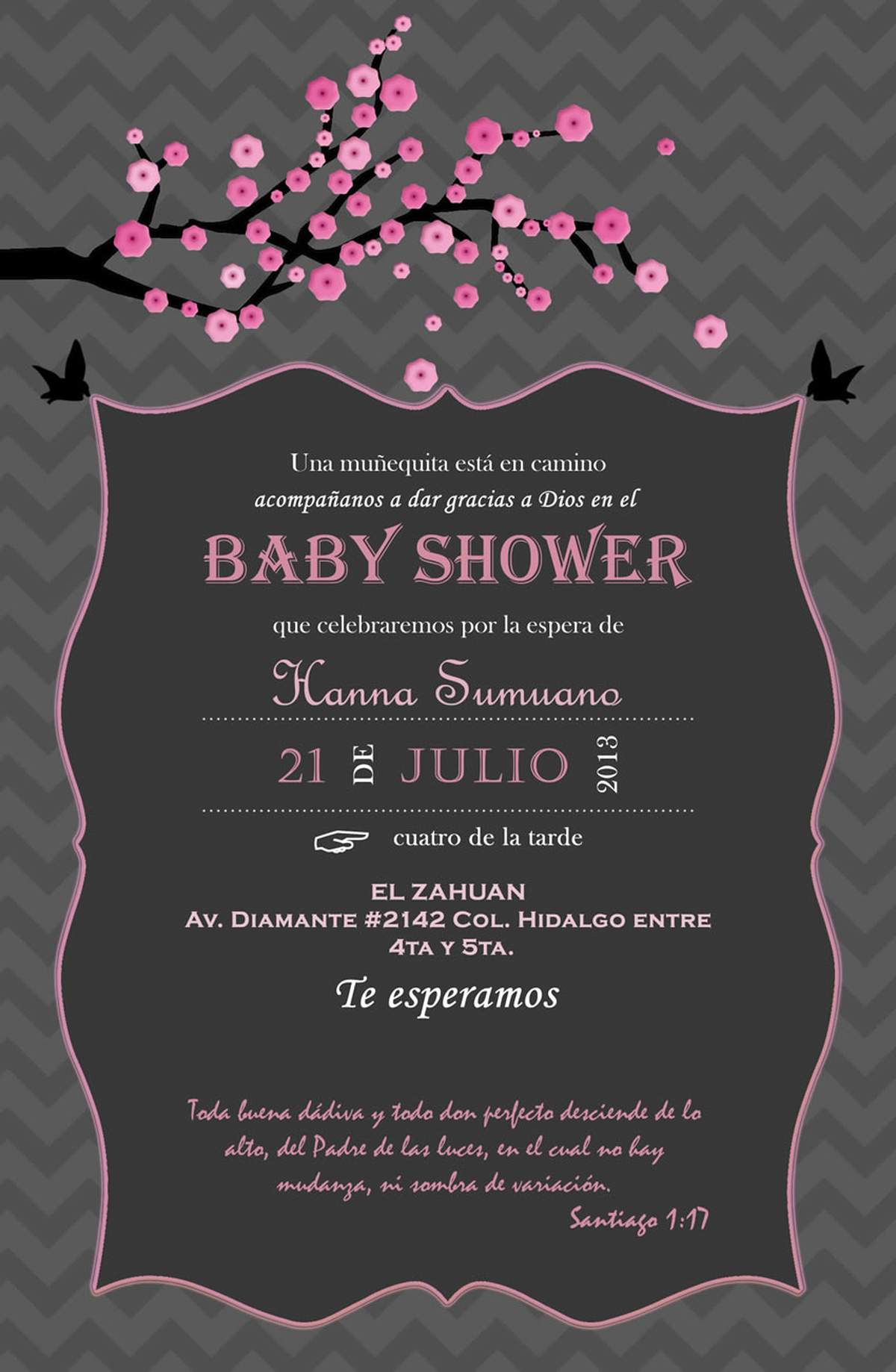 Hannah's shower - cherry blossomos