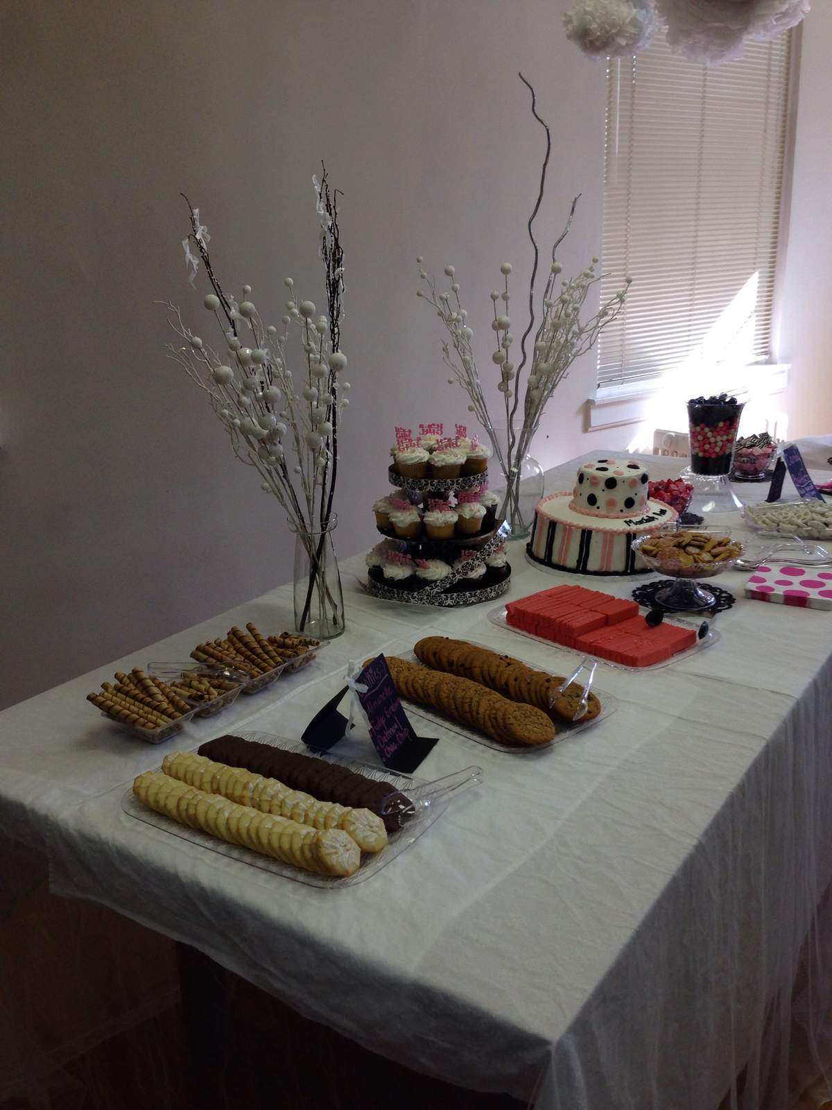 Babyshower for Mariah Renee'  - Pink and Black