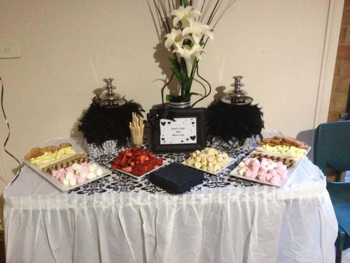 Black and White Engagement Party Ideas Photo 6 of 13 Catch My Party