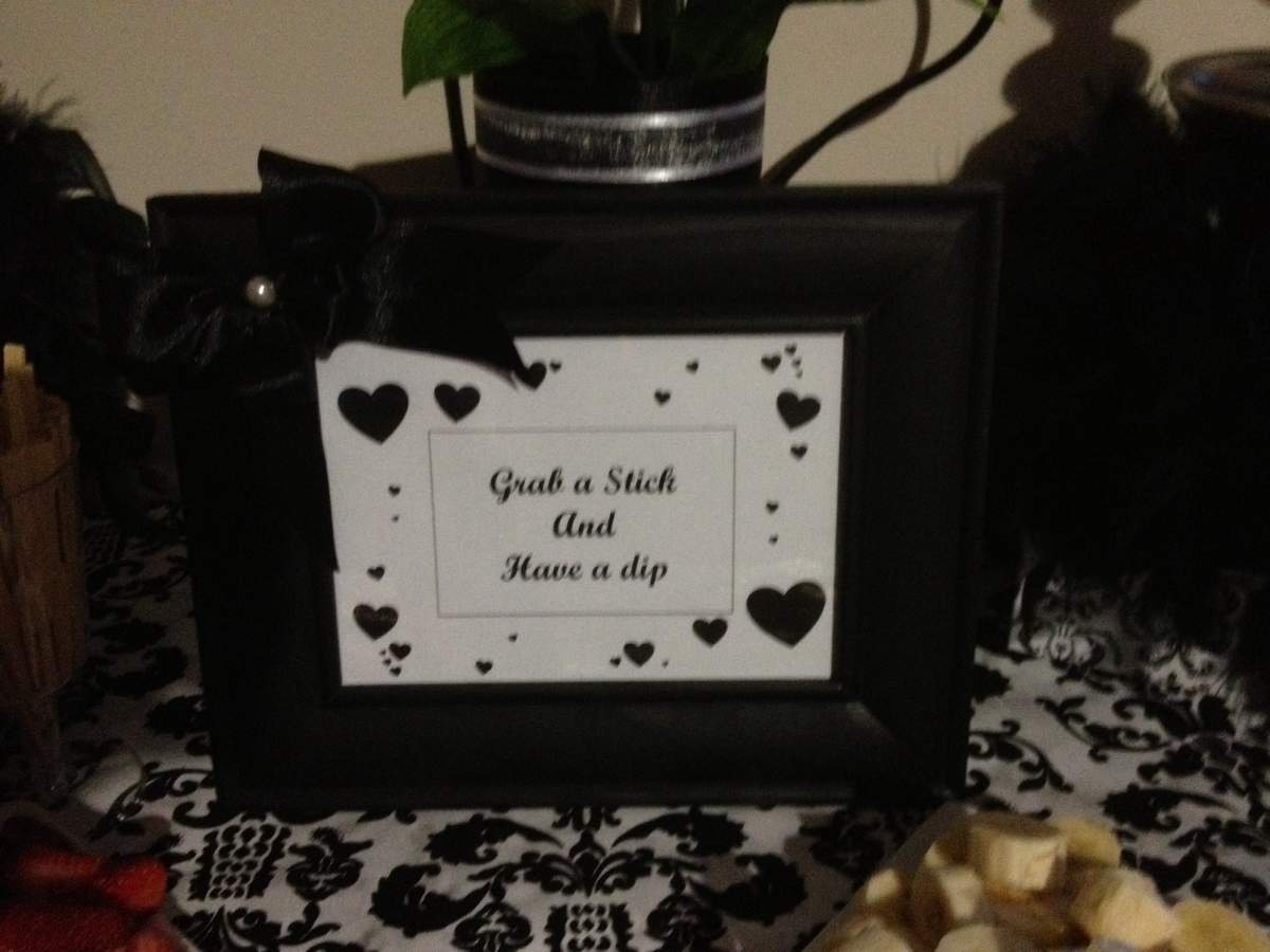 Black and White Engagement Party Ideas Photo 5 of 13 Catch My Party