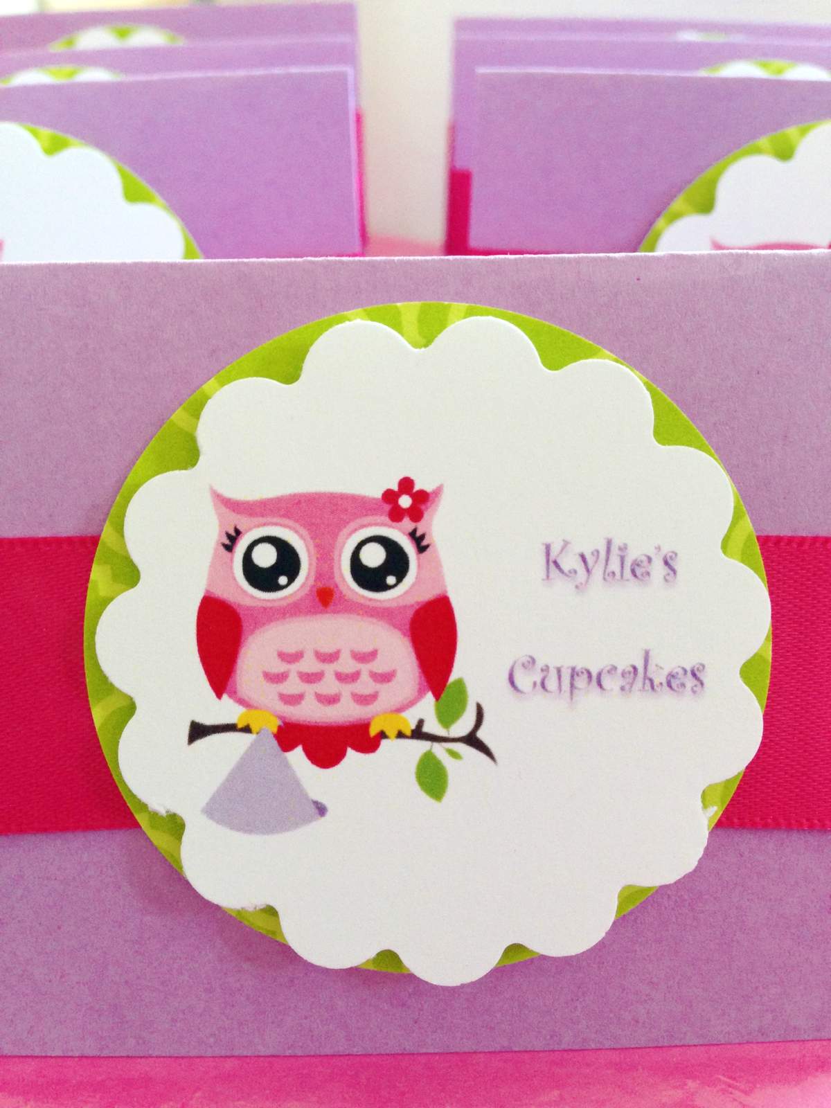 Kylie turns 1 - pink owl