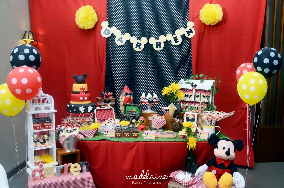 Darren's 2nd Birthday Party - Mickey Mouse