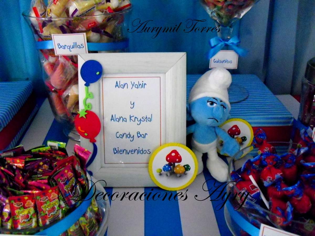 Candy Bar Los Pitufos - Los Pitufos