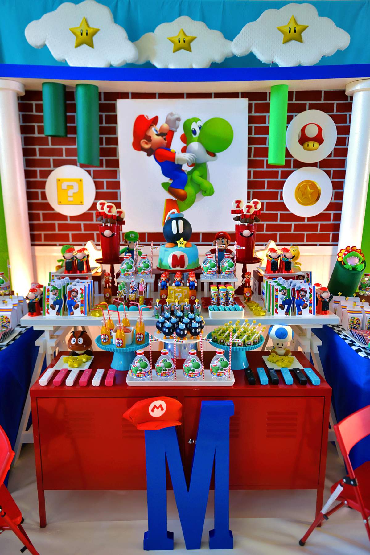 Super Mario Bros Birthday Party Ideas Photo 43 Of 53 Catch My Party Super Mario Bros Birthday Party Ideas Photo 43 Of 53 Catch My Party