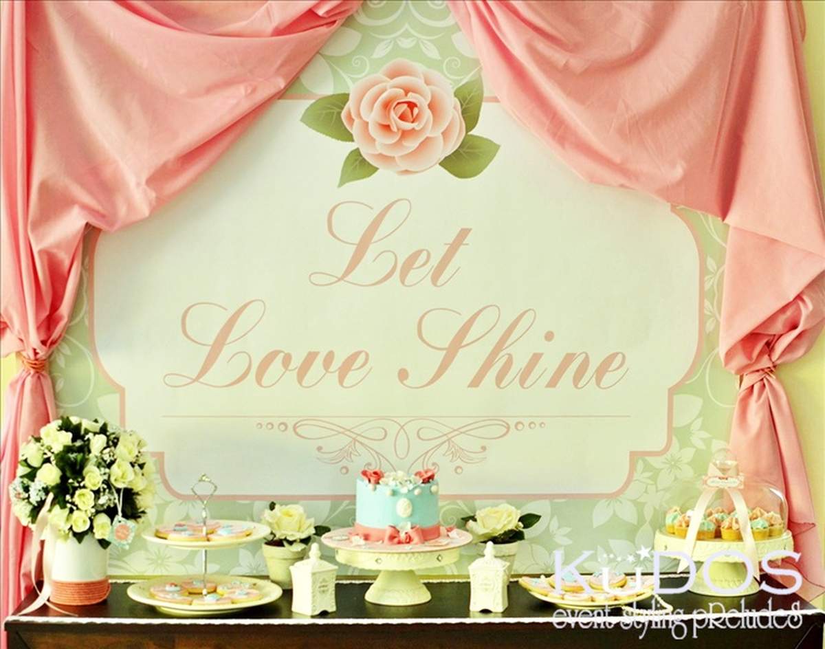 "Let Love Shine" - Shabby Chic