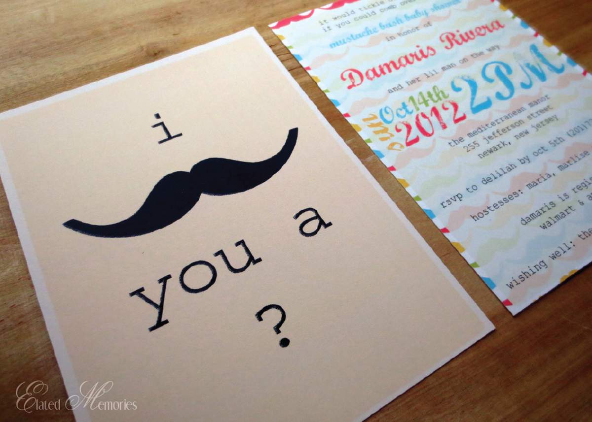 Mustache Bash Surprise Baby Shower - Little Man Mustache Bash