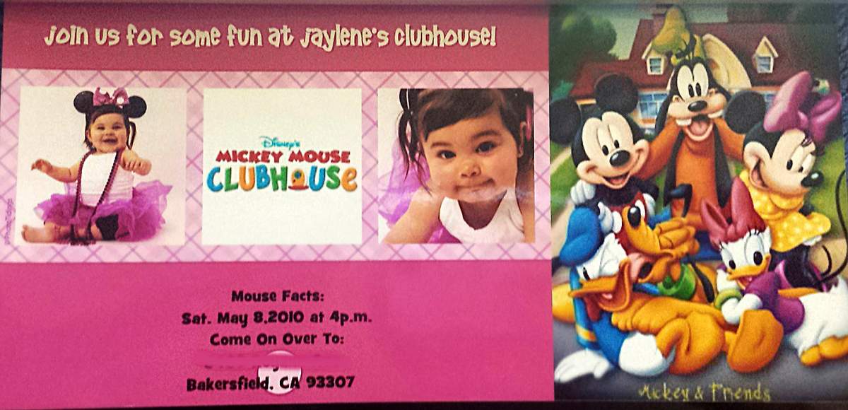 Jaylene's 1st Birthday! - Mickey Mouse Clubhouse