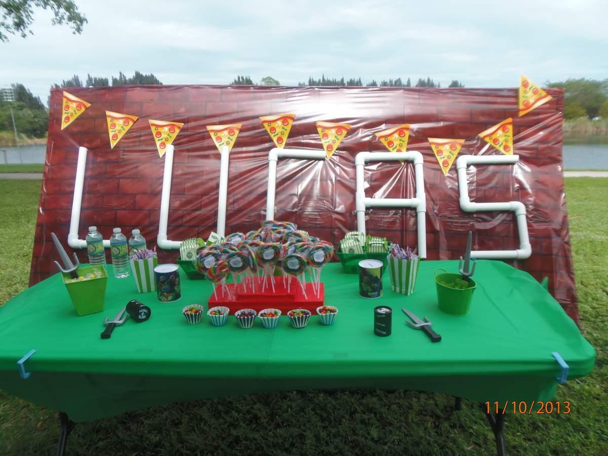 Lucas' turtle-rific Birthday Party - Teenage Mutant Ninja Turtles