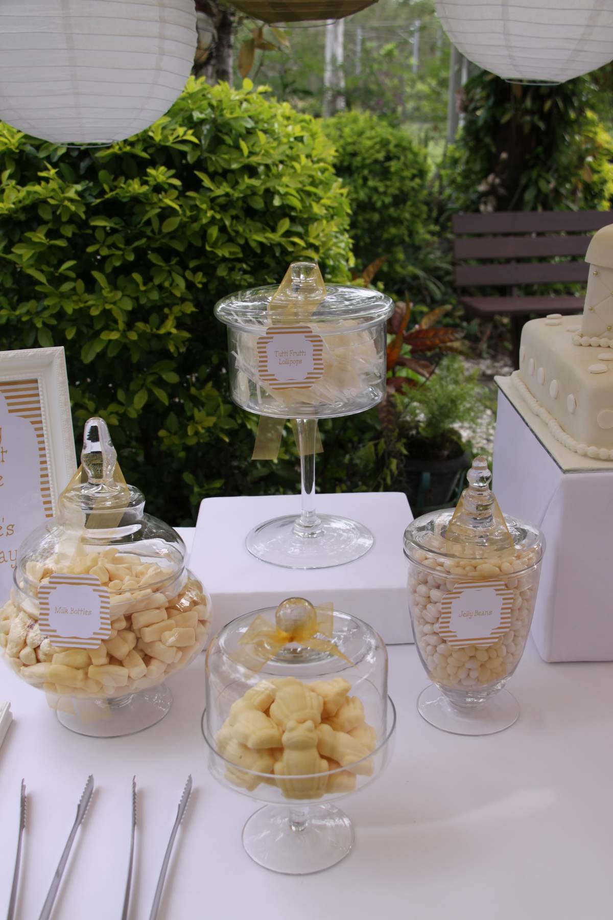 Gold White Elegance Baptism Party Ideas Photo 4 Of 12 Catch