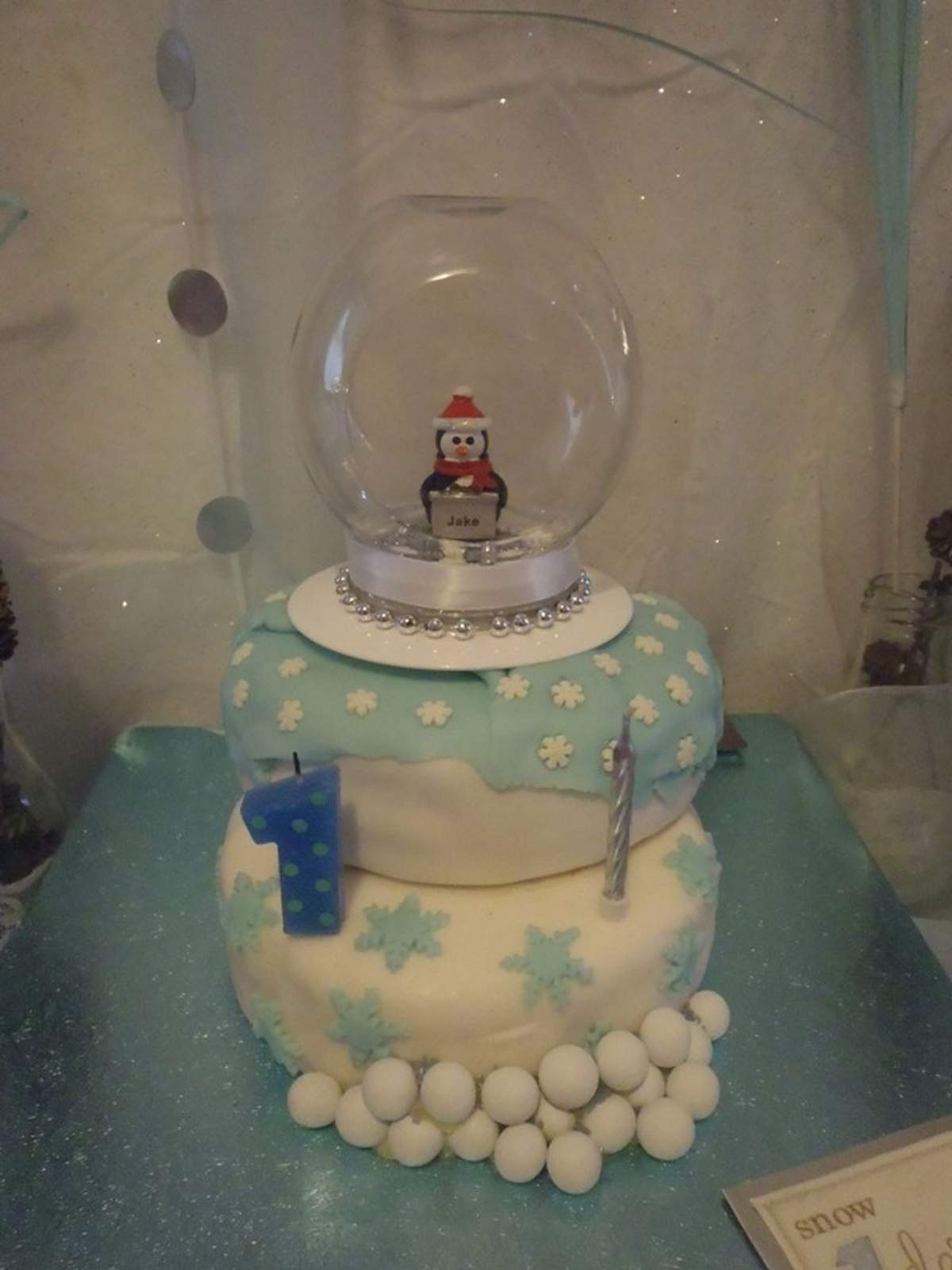 Baby It's Cold Outside Winter 'One'derland Party - Winter Wonderland   Snowflake