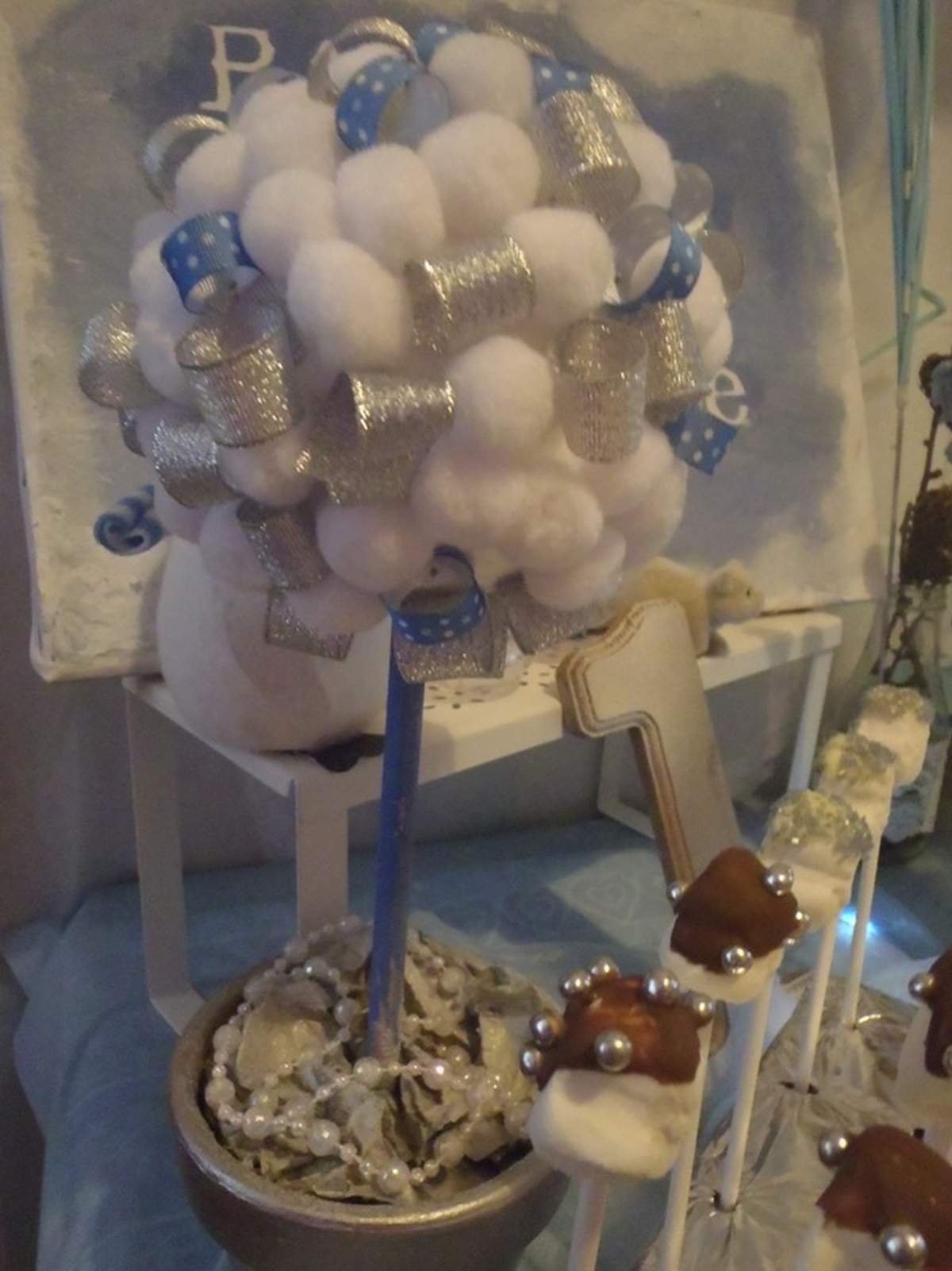 Winter Wonderland Snowflake Birthday Party Ideas | Photo 7 of 19 ...