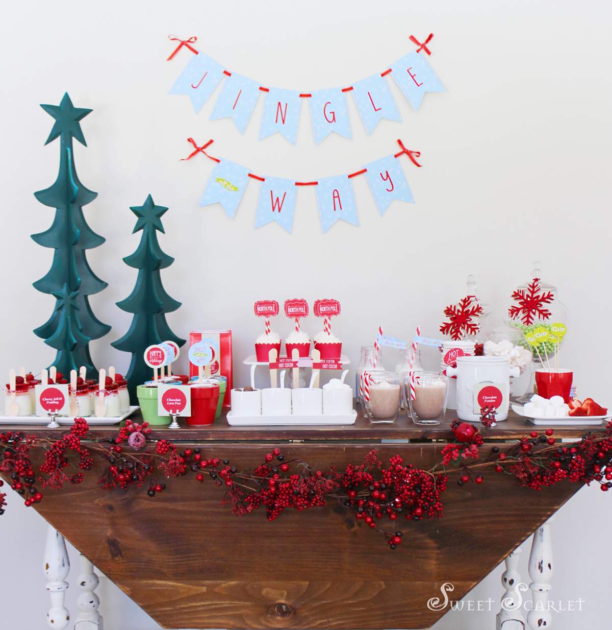 "Jingle All The Way" Christmas Hot Cocoa Bar - None