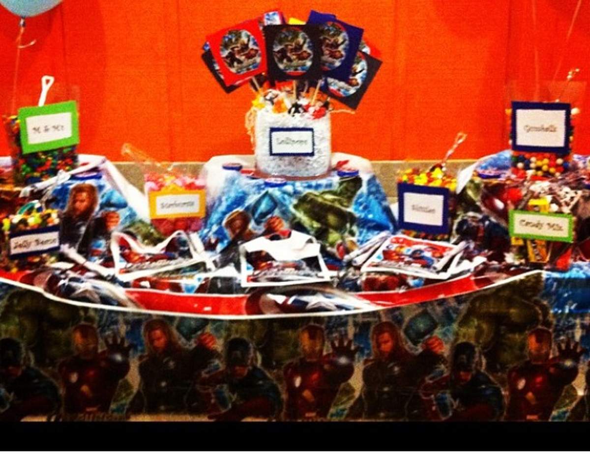 5 & 6 year old birthday party - The Avengers